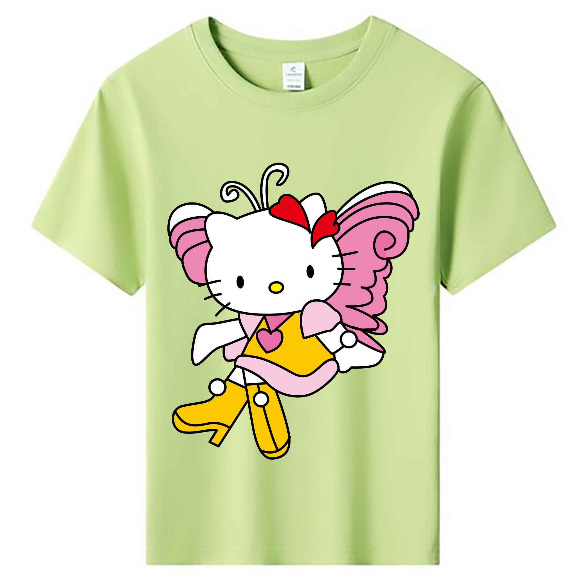 （画像用） Hello Kitty ハローキティ 綿100％キッズTシャツ（フロントプリント）